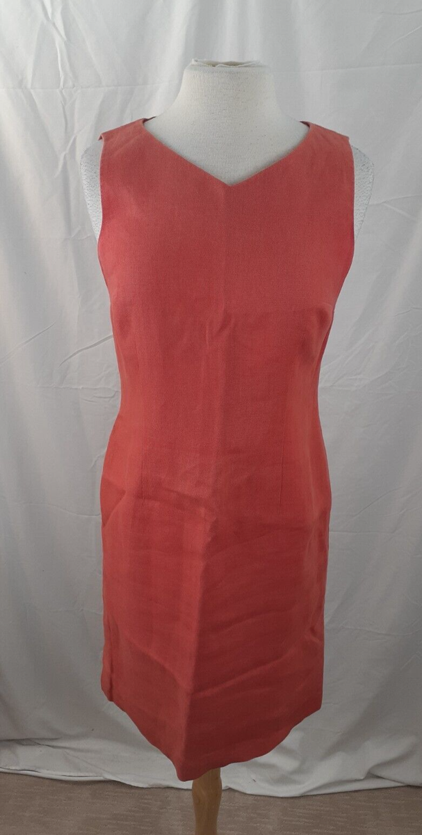 knee length dresses for ladies Sleeveless Linen Shift Dress main image 0