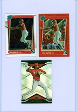 ⚾ 3 - JOSE GARCIA 2022 DONRUSS OPTIC RED WAVE HOLO BASE + TITANIUM RC CARDS