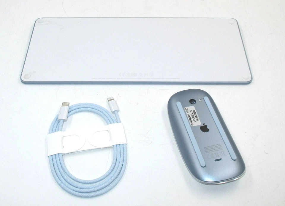 Apple Magic Keyboard A2450 & Magic Mouse 2 A1657 Pack Set Blue - Image 2 of 4