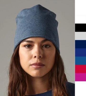 Beechfield Jersey Beanie weich atmungsaktiv Easy to relabel Basic Mütze B361 NEU