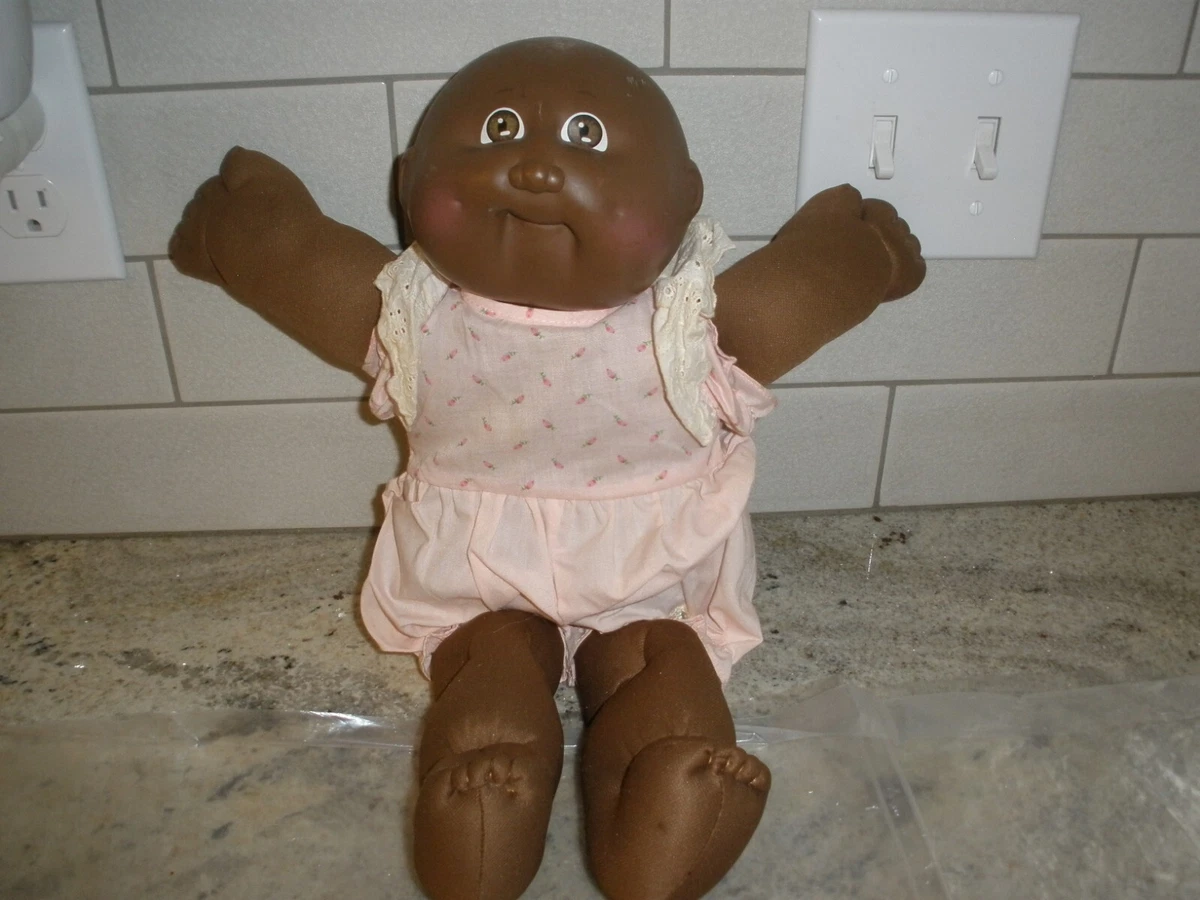 Cabbage Patch Kids 1985 Bald Black African American Brown Eyes Dimples