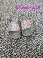 The Children's Place Girl's Toddler Everyday Slide Sandals with Backstrap Size 6