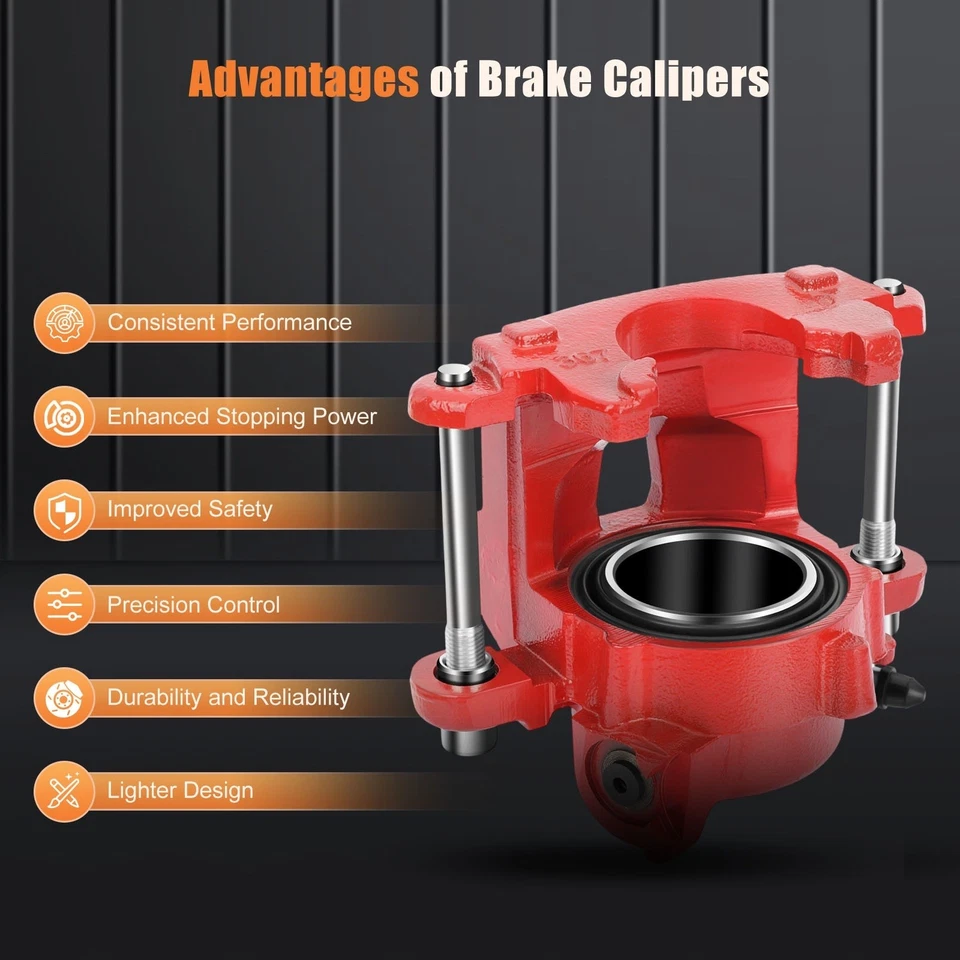 Pinzas de freno con par de montaje de soporte para Chevrolet S10 Blazer 1983-1997 delanteras Foto 3 de 4