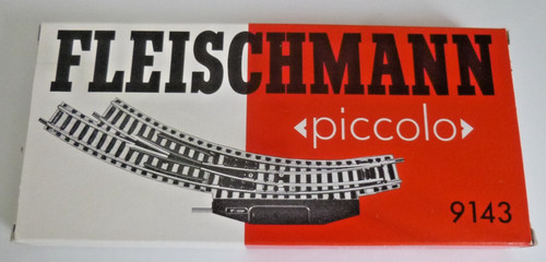 Fleischmann N, Art. 9143, 2 Stück elektr. Bogenweiche 30°, rechts, NEU, OVP | Zustand: Neu