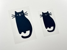 Cute Black Cat Vinyl Heat Iron On Patch for DIY Sweatshirt,Tshirt,Bag,Backpack