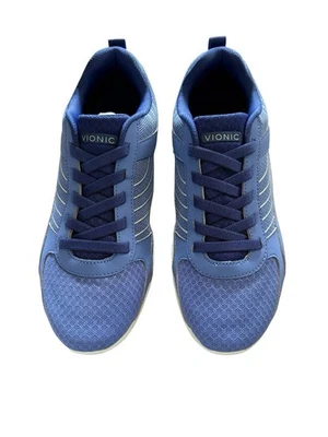 Zapatillas deportivas Vionic nuevas en caja para mujer de malla azul con cordones - Imagen 1 de 4