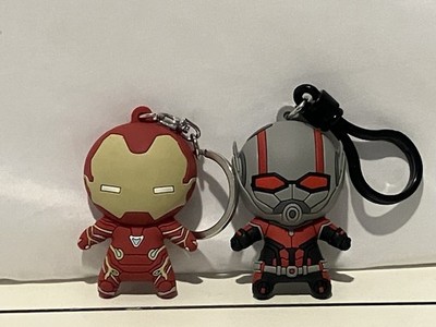 Marvel Monogram 3D Foam Keychain Ant-Man & Iron Man Avengers Blind Bag Clip Lot