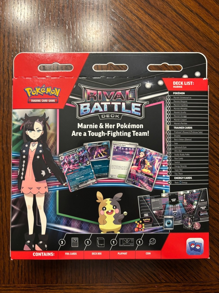 2025 Pokemon Rival Battle Deck MARNIES MORPEKO - Brand New Factory Sealed
