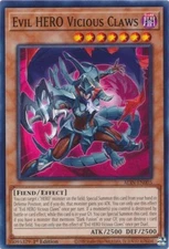 Yugioh! Evil HERO Vicious Claws - ALIN-EN005 - Common - 1st Edition Near Mint, E