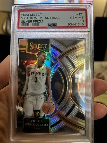 2023-24 Select - Premier Level Victor Wembanyama #121 Silver Prizm (RC) PSA 10