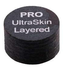 UltraSkin Pro Black Cue Tip Ultra Skin for Billiard Pool Cues Super Soft 14mm
