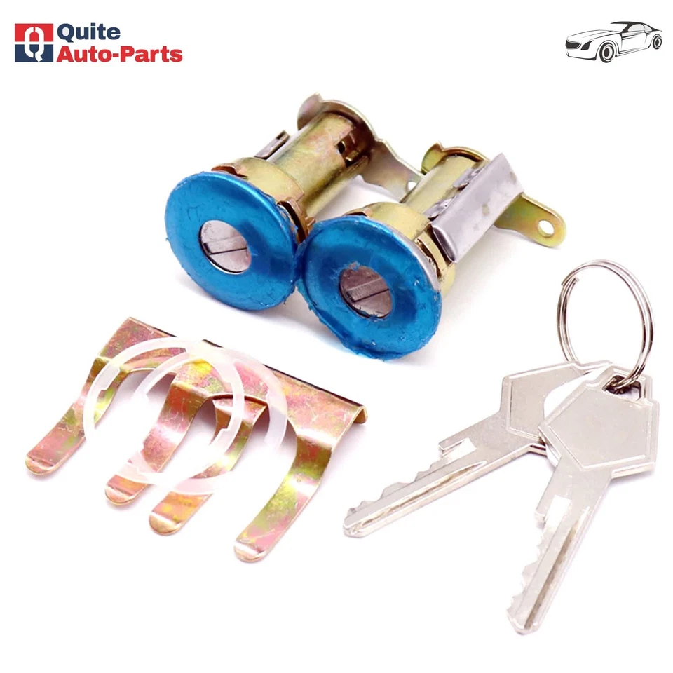 Se adapta a camioneta Dodge D100 D200 D300 1968-1974 2 piezas cilindro de bloqueo de puerta con llave Foto 4 de 4