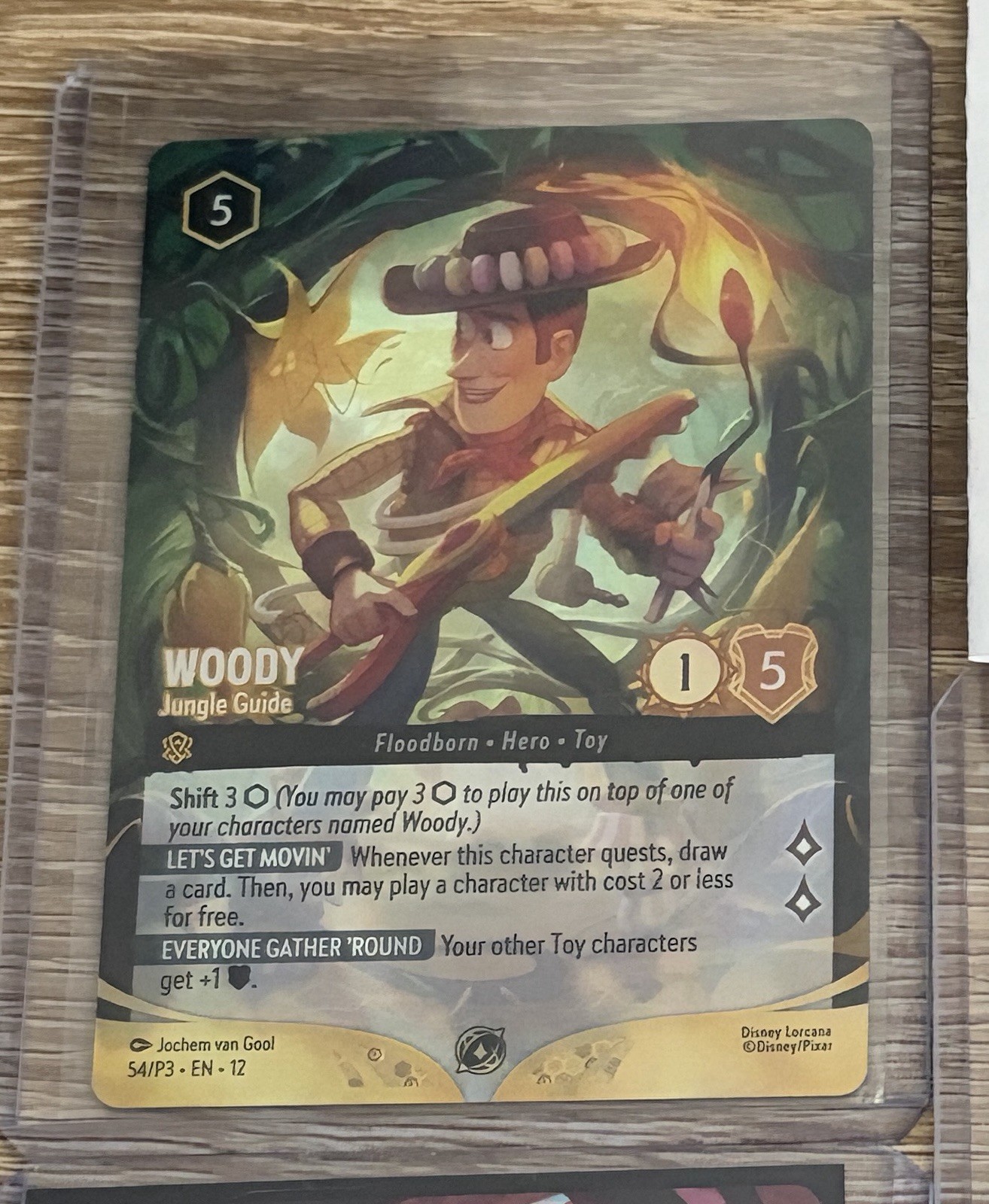Woody - Jungle Guide (Store Championship) 54 Disney Lorcana Promo Cards Holo
