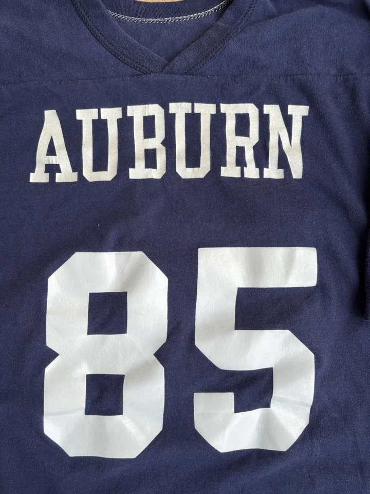 Vintage 70s 80s Auburn Tigers #85 Men’s Football Jersey Single Stitch SZ L  - Image 4 of 4