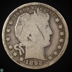 Photo of a 1892-S Barber Quarter from an eBay listing that sold on Jul 22, 2026