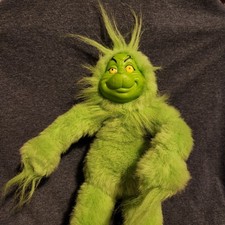 Dr Seuss GRINCH Plush Toy 14  Universal Studios Plush Doll, 2000 