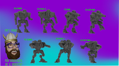 Hollander Alternate Mech Model For Battletech 6mm-10mm-15mm RLWS