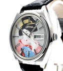 Rare Vintage [Exc+5] SEIKO 5606-7071 Lord Matic UKIYOE Dial AT Men's Watch JAPAN