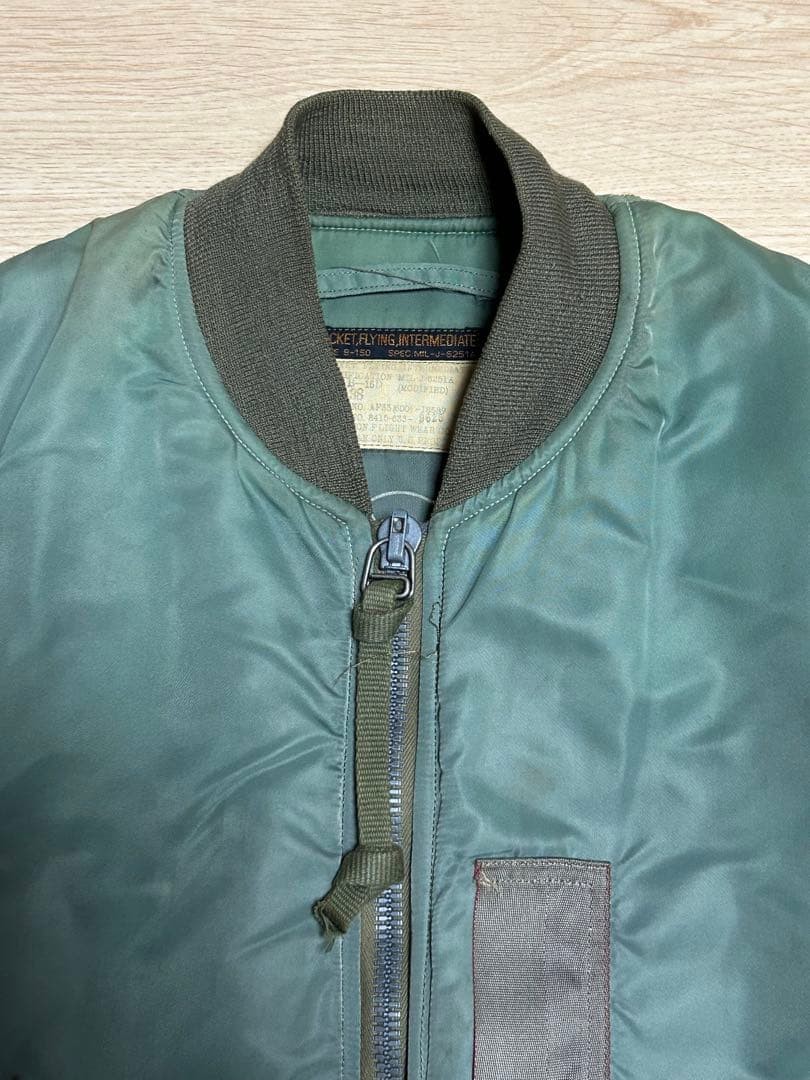 Buzz Rickson's B-15D Flight Jacket MOD Size 38 Vi… - image 4