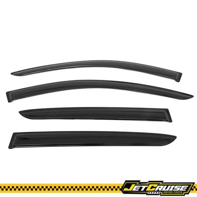 Fits 19-25 Cadillac XT4 Acrylic Tape on Window Visors Rain Sun Guard Deflectors