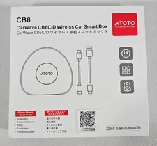 4GB+64GB AI Box Wireless CarPlay Android Auto Adapter w Netflix YouTube Stream