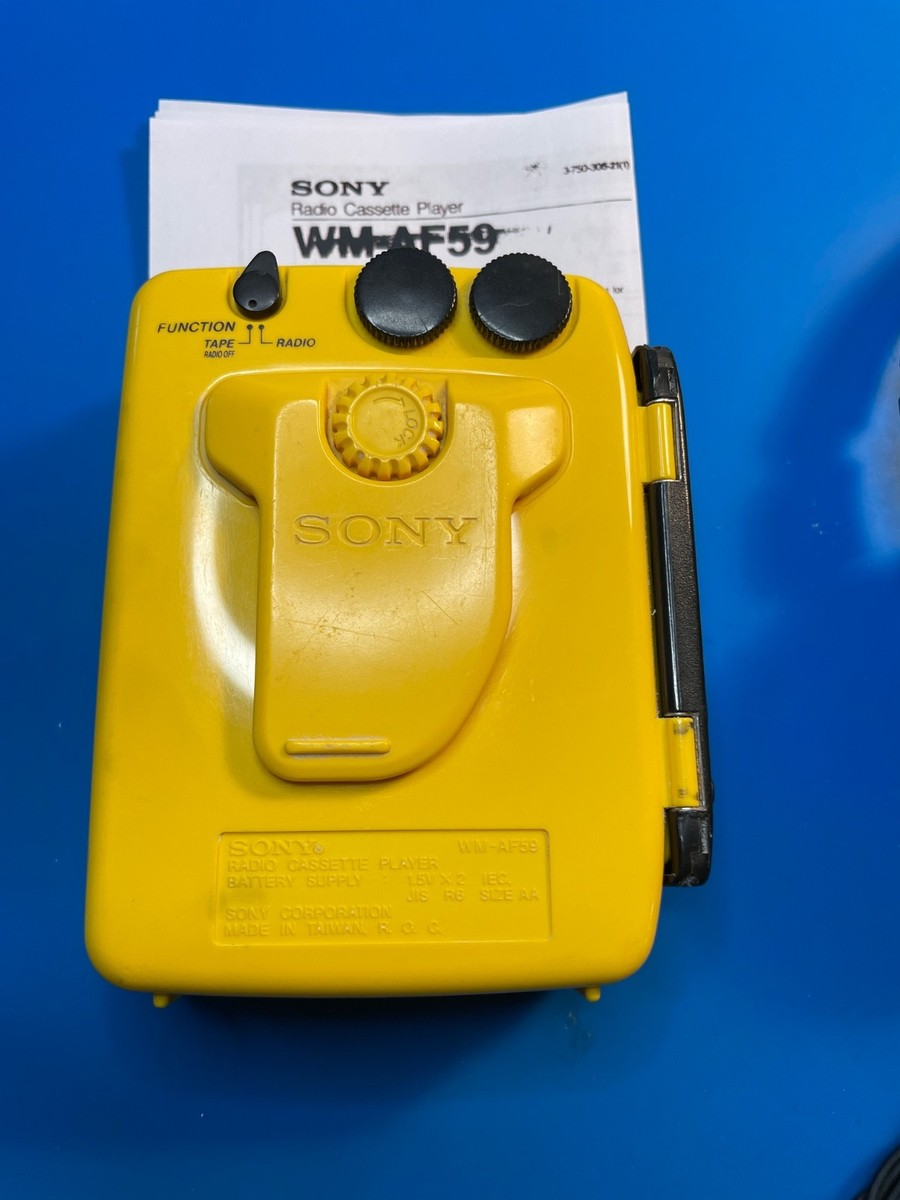 Sony Walkman WM-AF59 Sports Cassette Player FM/AM Radio Auto