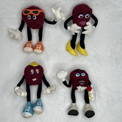 VTG 1988 California Raisins Bendable Figures Set of 4 Applause 6  Nostalgia