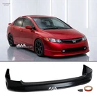 For 06-08 Honda Civic 4Dr Sedan Mugen Style PU Front Bumper Chin Lip Spoiler