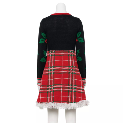 white christmas dresses Red and White Polka Dot Reindeer Dress 3M main image 1