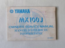 Genuine Yamaha MX100J Owner's Service Manual 3TO-28199-72 (1981)