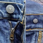GUCCI⚡️"LA" embroidered patch logo ink stamp faded denim skinny jeans size 25 — photo 7