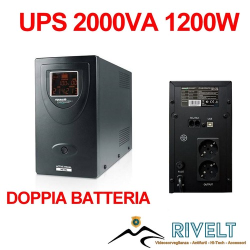 Groupe D'Onduleur UPS 2000VA Idéal Pour DVR Caméras Pellet - Photo 4/7