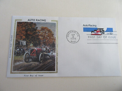 Motor Racing Envelopes Auto Racing 15c Postal Envelope Fdc Sc#U587 Colorano Cachet Cover-1978 ...