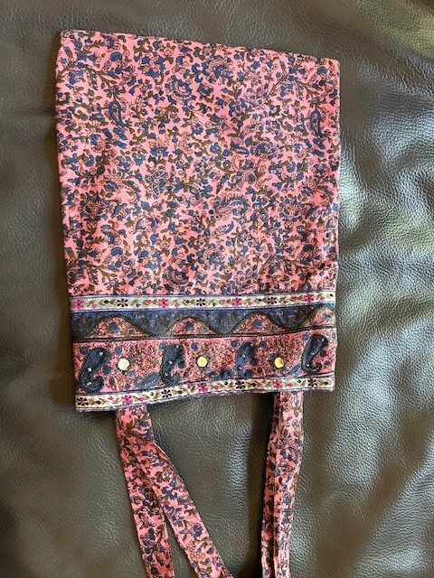 Karavan Trading Company cloth club bag cellphone ipad wristlet purse mirror trim