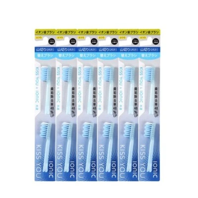 Color RANDOM KISS YOU Ionic toothbrush regular [ serration cut ] × 12 set