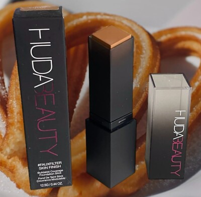 Huda Beauty Fauxfilter Skin Finish Foundation Stick Churro 415N .44 oz Authentic