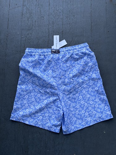 Janie and Jack Boys Swimsuit Bathing Suit Swim Trunks Trunk Blue Floral Size 18 - Picture 3 of 3