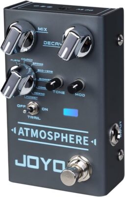 JOYO Reverb Pedal 9 Digital Reverb Types with Modulation and Trail Function for