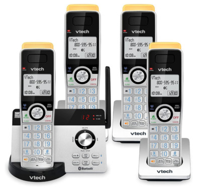 VTech Cordless Phone Answering Machine Bluetooth 4 Handset Super Long Range