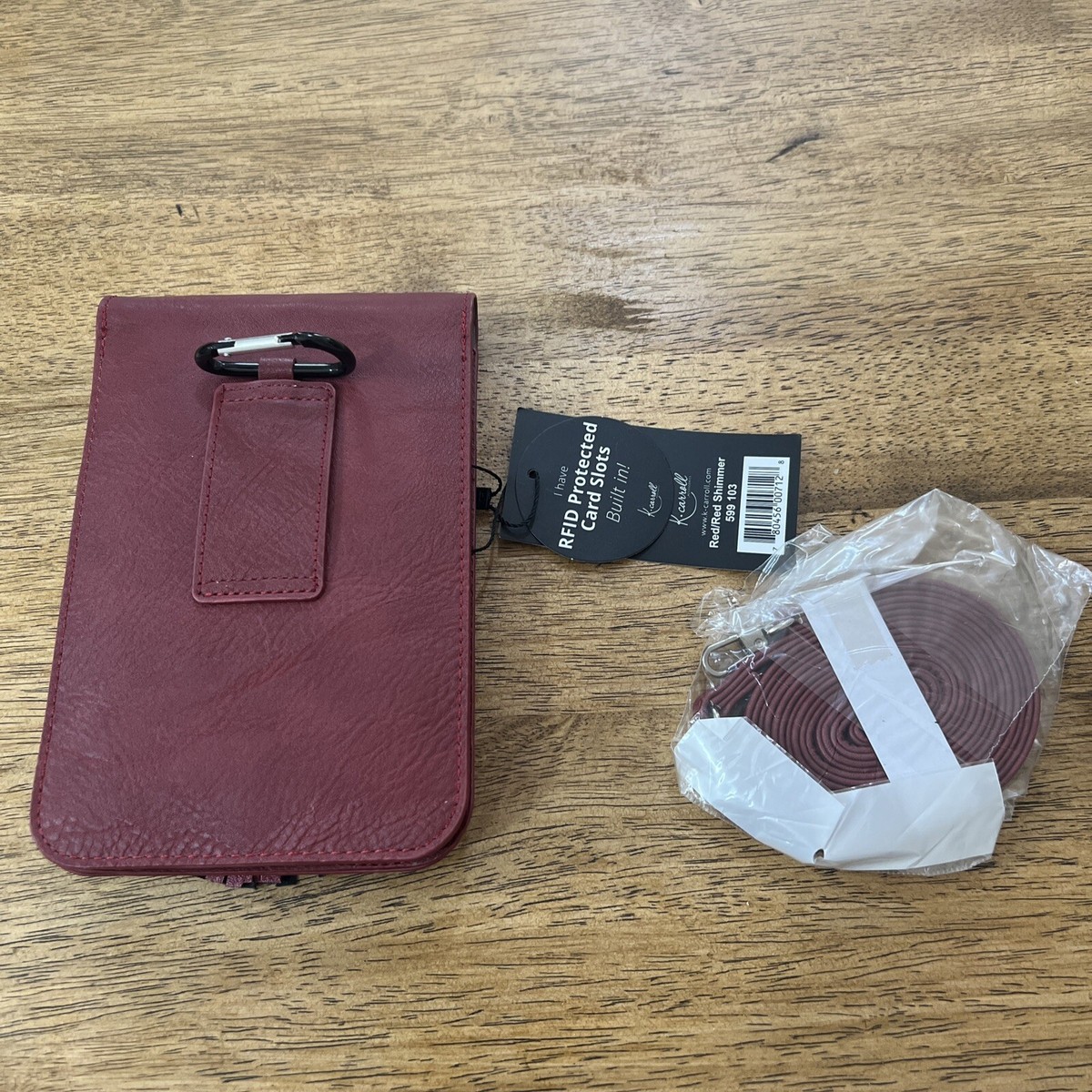 K. Carroll Alicia Backpack Womens M Red Vegan Convertible Crossbody Bag RFID K. Carroll Accessories (@k.carrollaccessories) • Instagram  main image 4