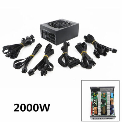 2000W Full Modular ATX   Mining Power Supply Support Display Cards