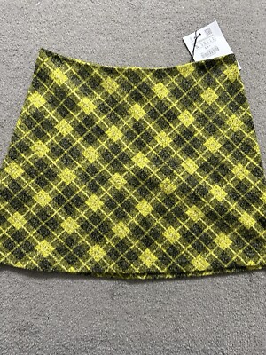Zara Mini Skirt in yellow Size S UK