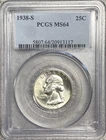 1938-S Washington Quarter PCGS MS64