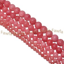 Natural Pink Rhodochrosite Round Gemstone Loose Beads 15'' 4/6/8/10/12/14mm