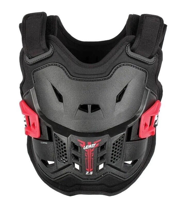 Leatt 2.5 Black Red Mini MX ATV BMX Chest Protector Junior Large/XL  147-159cm