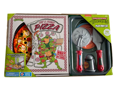 Teenage Mutant Ninja Turtles Pizza Party Set Box Spielzeug Kinder Merchandise