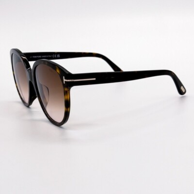 Tom Ford TF957-D 52F Havana Round Big Plastic Sunglasses Frame 58