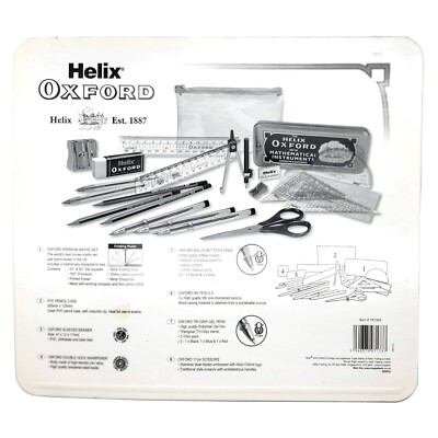 Helix Oxford Q04021 Temperamatita In Metallo A Due Fori - Per Matite Standard E Grosse, Vite Antimanomissione, Classico - 5