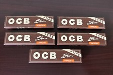 OCB Virgin Slim Size Papers with Tips 5 pack