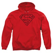 Superman "Red  Black Shield" Pullover Hoodie, Sweatshirt or Long Sleeve T-Shirt